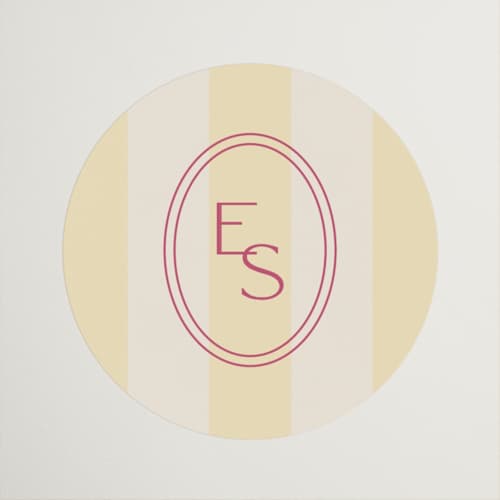 This is a lemon wedding favor labels with standard by Ellen Schlegelmilch called palmetto printing on uncoated sticker paper in sticker