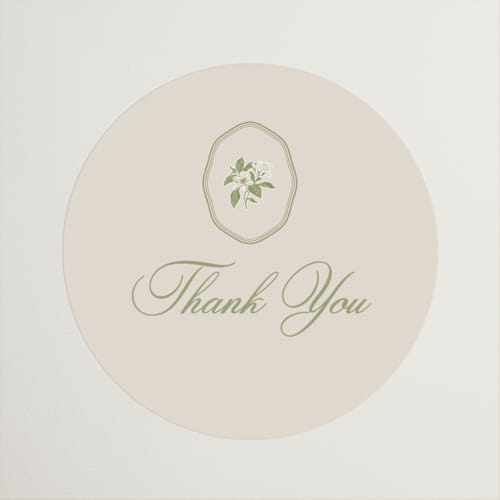 This is a petal wedding favor labels with standard by Lisa Joanna Harrison called summer fields printing on uncoated sticker paper in sticker