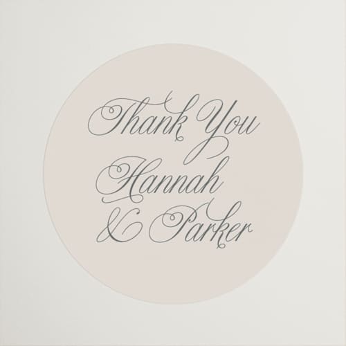 This is a ivory wedding favor labels with standard by Petra Kern called let's say i do printing on uncoated sticker paper in sticker