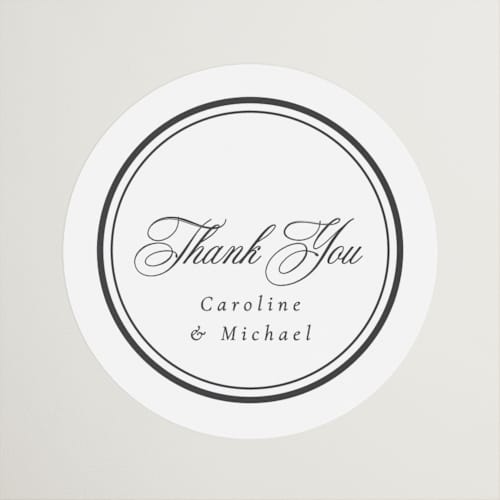 This is a cloud wedding favor labels with standard by Nicole Walsh called lustre printing on uncoated sticker paper in sticker