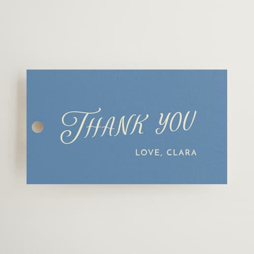This is a sea wedding favor tags with standard by Pati Cascino called on the coast printing on signature in tag