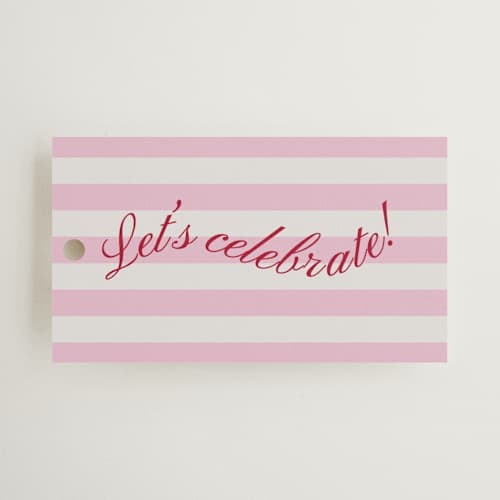 This is a peony wedding favor tags with standard by Jennifer Elizabeth Johnson called sip and sway printing on signature in tag