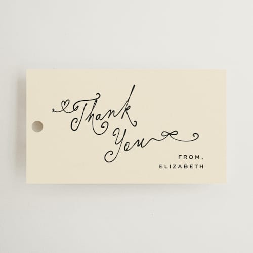 This is a sand gift tags with standard by Creo Study called vintage par-tea printing on signature in tag
