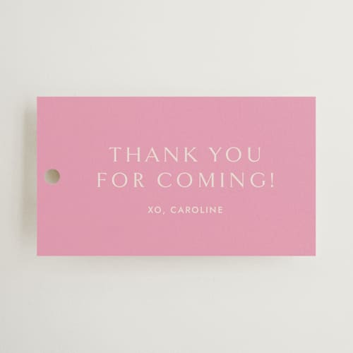 This is a fragola gift tags with standard by Megan Davis called bocce printing on signature in tag