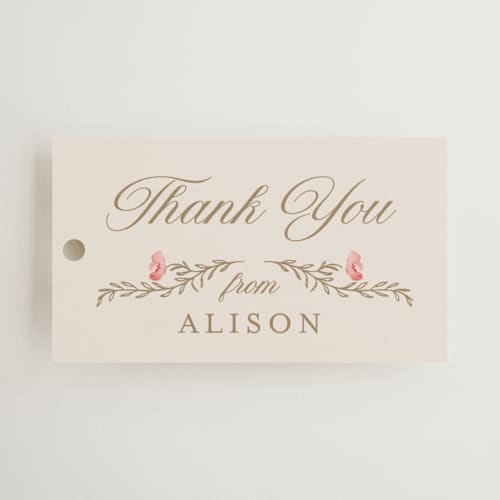 This is a versailles gift tags with standard by Claudia Orengo called victorian printing on signature in tag