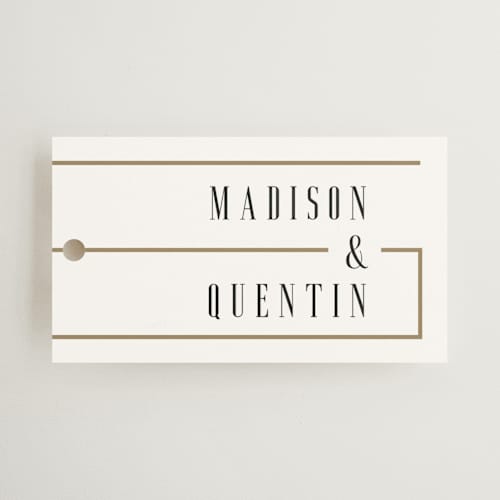This is a lily wedding favor tags with standard by Heather Schertzer called documentary printing on signature in tag