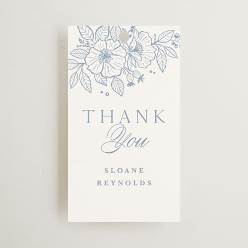 This is a nova gift tags with standard by Kristen Smith called wild roses printing on signature in tag