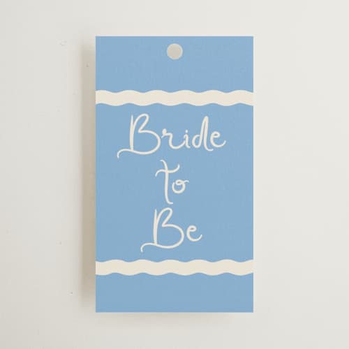 This is a melon gift tags with standard by Megan Davis called augusta printing on signature in tag