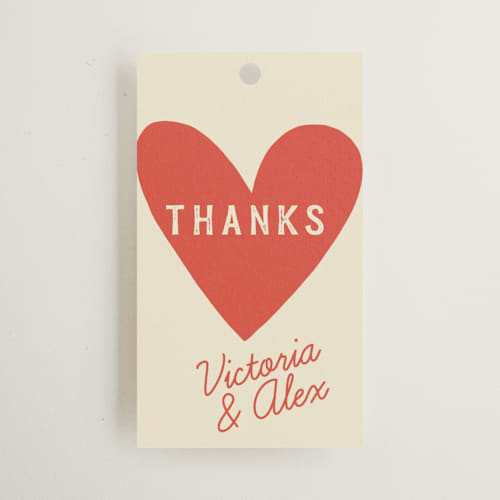 This is a tomato gift tags with standard by Sherley Ferreira called that's amore printing on signature in tag