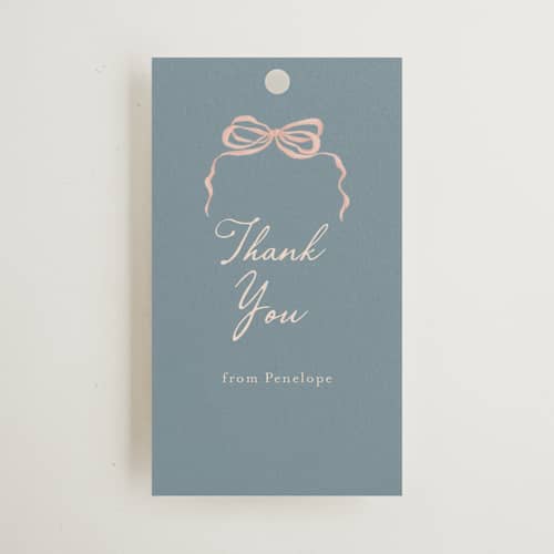 This is a juniper gift tags with standard by Vera Lim called little berry printing on signature in tag
