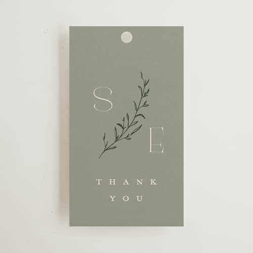 This is a matcha wedding favor tags with standard by chocomocacino called matcha printing on signature in tag
