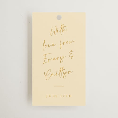 This is a honey wedding favor tags with standard by Adelyn T. called ink scribble printing on signature in tag