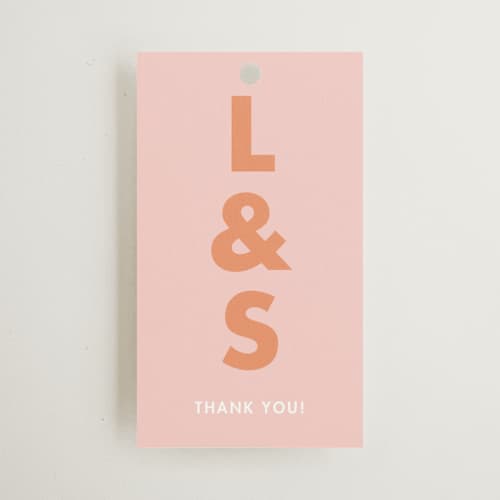 This is a candy wedding favor tags with standard by Catherine Culvenor called bubblegum printing on signature in tag