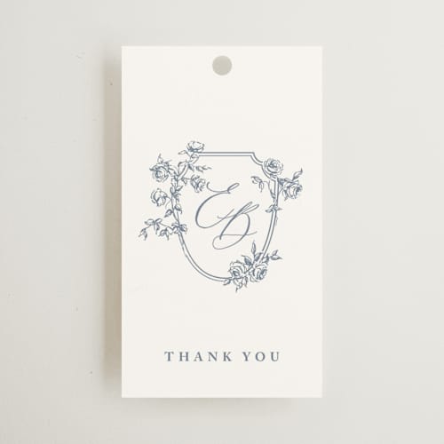 This is a twilight whisper wedding favor tags with standard by Design Lotus called close to my heart printing on signature in tag