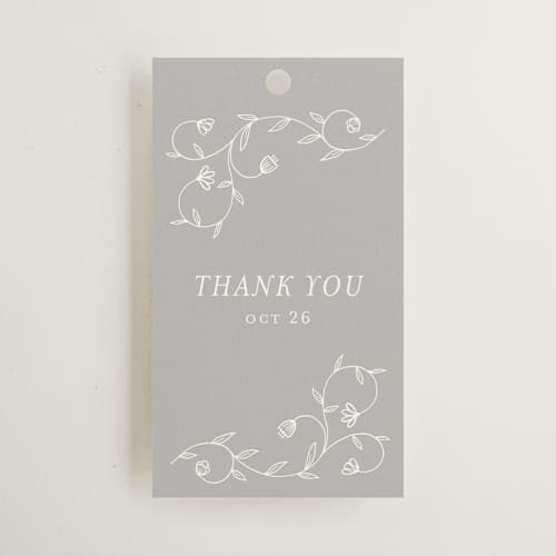 This is a moon wedding favor tags with standard by chocomocacino called cantuccini printing on signature in tag