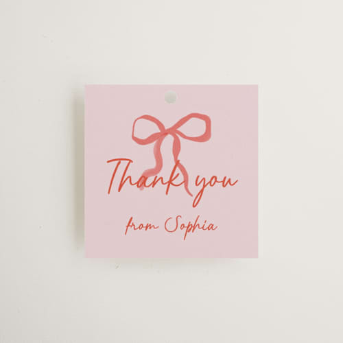 This is a strawberry gift tags with standard by Elly called cottage ribbons printing on signature in tag