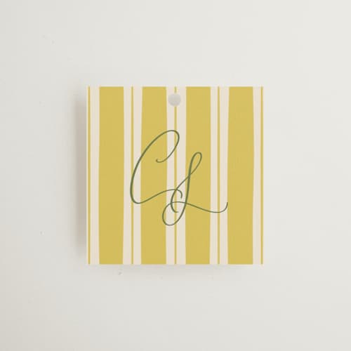 This is a island citrus gift tags with standard by Ani Somi called calia printing on signature in tag