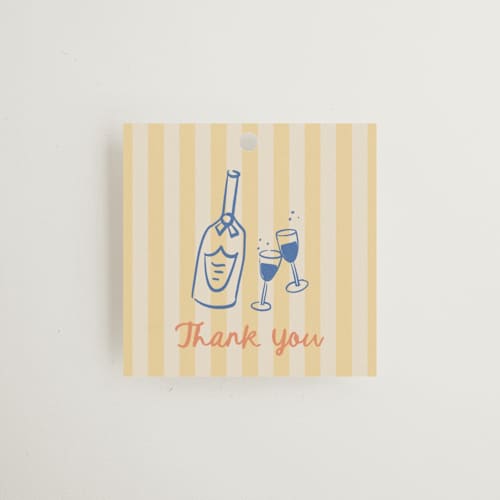 This is a sunshine gift tags with standard by Elly called sunny brunch printing on signature in tag