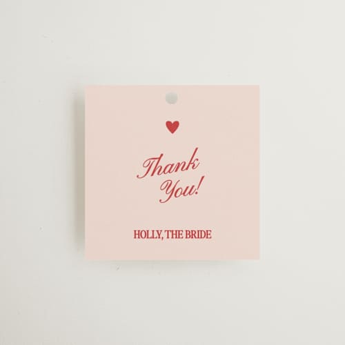 This is a ruby gift tags with standard by Helena Vitto called club amore printing on signature in tag