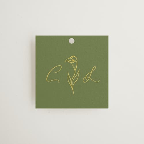 This is a island citrus wedding favor tags with standard by Ani Somi called calia printing on signature in tag