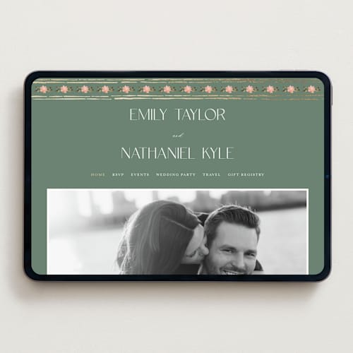 This is a pine wedding websites by Claudia Orengo called princess printing on digital paper in standard