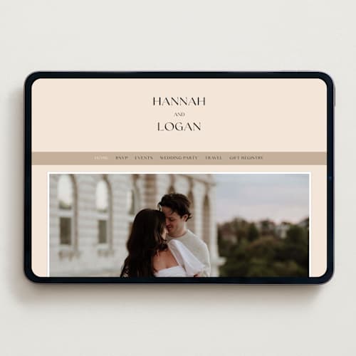 This is a latte wedding websites by Stacy Maalouf called framed photo printing on digital paper in standard