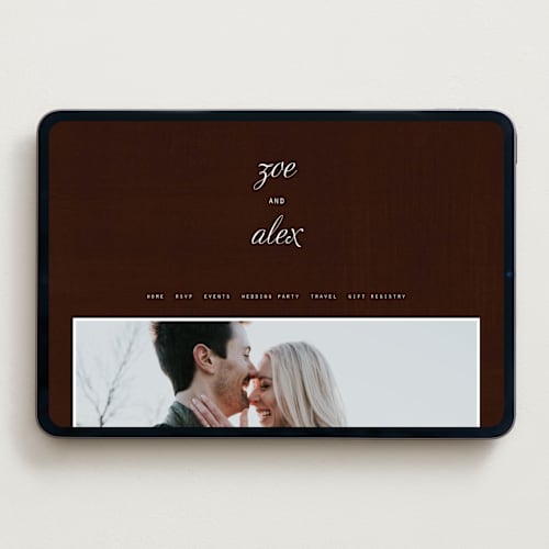 This is a chocolate wedding websites by Jamie Leigh called chocolate matrimony printing on digital paper in standard