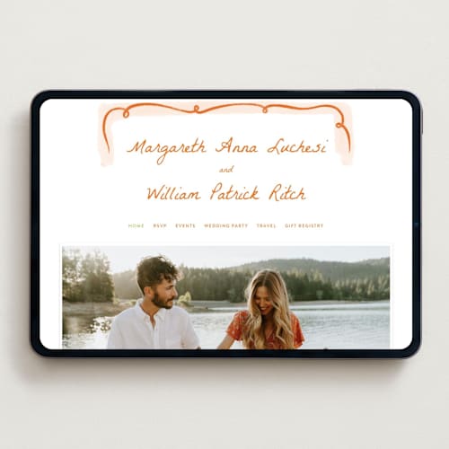 This is a flame wedding websites by Pati Cascino called giardino printing on digital paper in standard