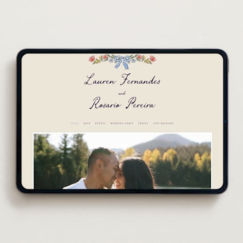 This is a cornflower wedding websites by Chris Griffith called a wedding in low country printing on digital paper in standard