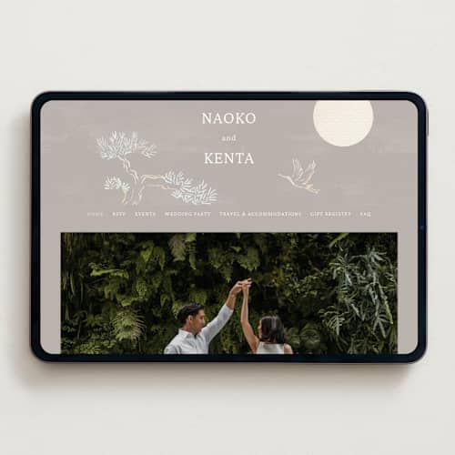 This is a ash wedding websites by Jelena Vuletic called asahi printing on digital paper in standard