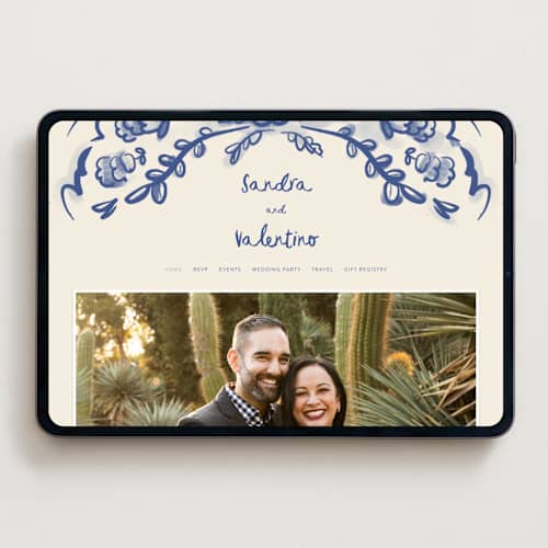 This is a marseille bleu wedding websites by Ani Somi called santa catalina printing on digital paper in standard