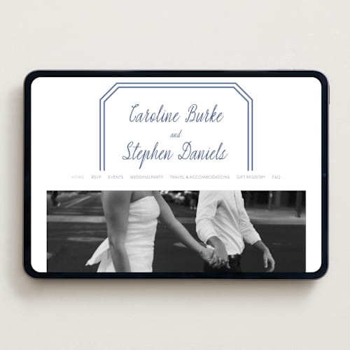 This is a blueberry wedding websites by Carolyn MacLaren called deluxe printing on digital paper in standard