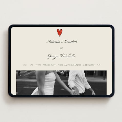 This is a lily wedding websites by Pati Cascino called two hearts printing on digital paper in standard