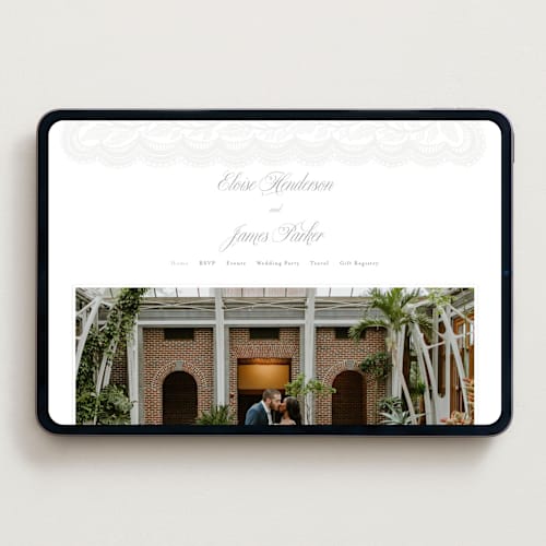 This is a gravel wedding websites by Katharine Watson called bridal veil printing on digital paper in standard