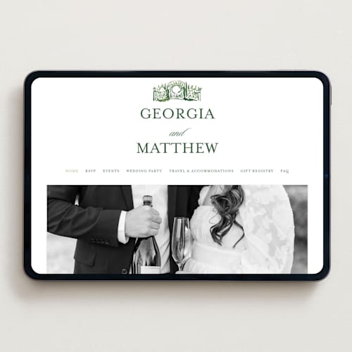 This is a sap wedding websites by Becky Nimoy called gates and pillars printing on digital paper in standard