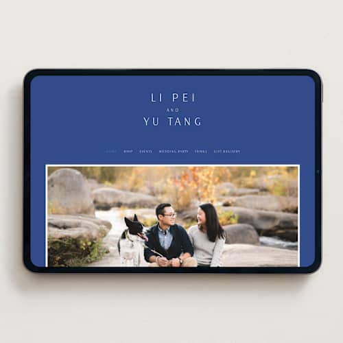 This is a marseille bleu wedding websites by Deborah Chou called two toned printing on digital paper in standard