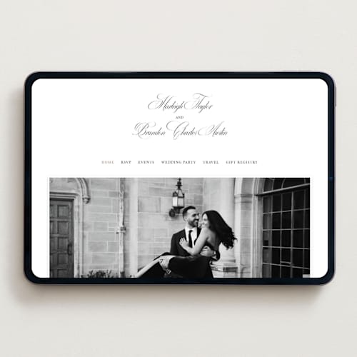 This is a snow wedding websites by Sarah Brown called traditionalist printing on digital paper in standard