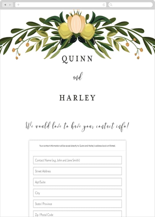 This is a sunset digital wedding address collection cards by Susan Moyal called amore printing on digital paper in standard