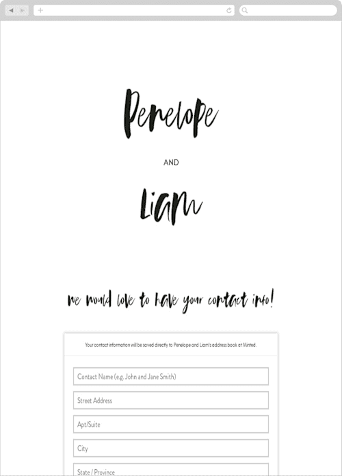 This is a onyx digital wedding address collection cards by Design Lotus called love actually printing on digital paper in standard
