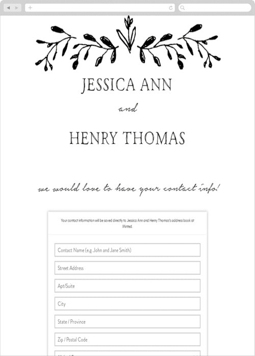 This is a tuxedo digital wedding address collection cards by Susan Brown called charleston printing on digital paper in standard