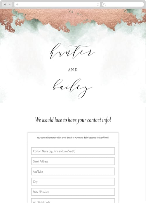This is a moss digital wedding address collection cards by Phrosné Barwood called fancy marble printing on digital paper in standard