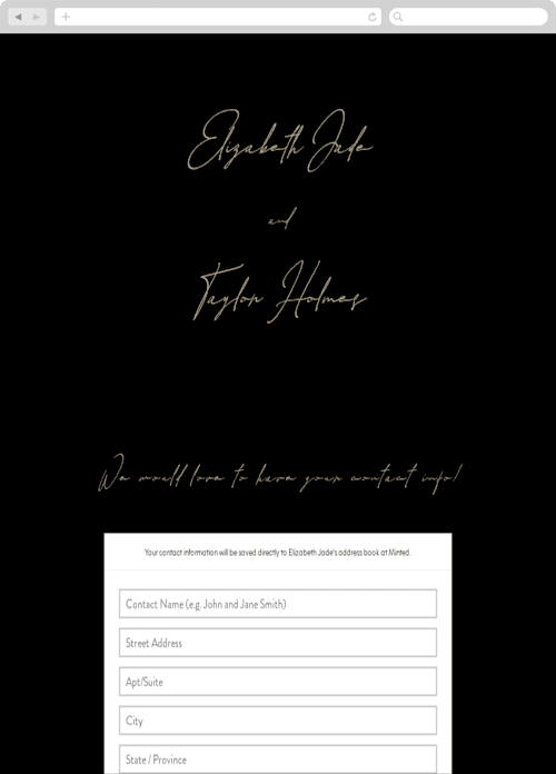 This is a tuxedo digital wedding address collection cards by Jennifer Postorino called desire printing on digital paper in standard
