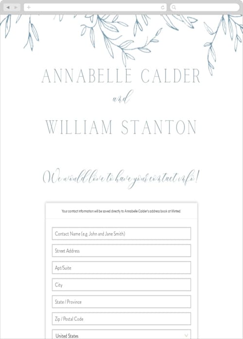 This is a mineral digital wedding address collection cards by Oscar and Emma - Karly Depew called love beyond measure printing on digital paper in standard