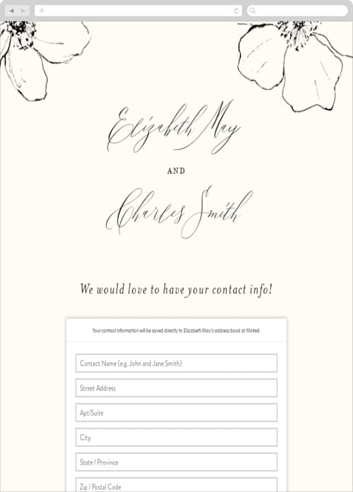 This is a linen digital wedding address collection cards by Design Lotus called elysium printing on digital paper in standard