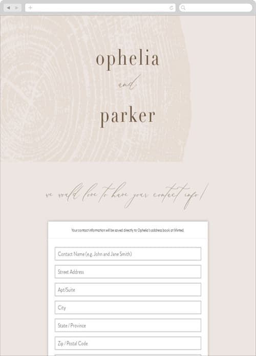 This is a burnt umber digital wedding address collection cards by Robin Ott called a hundred years printing on digital paper in standard