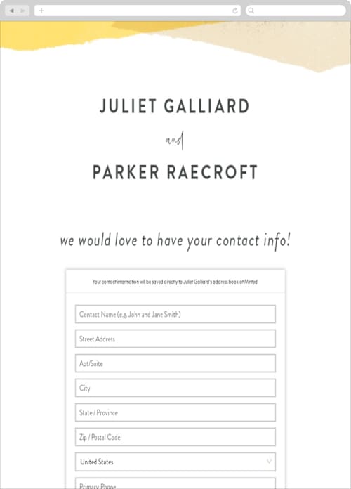 This is a golden rod digital wedding address collection cards by Ann Gardner called collage printing on digital paper in standard