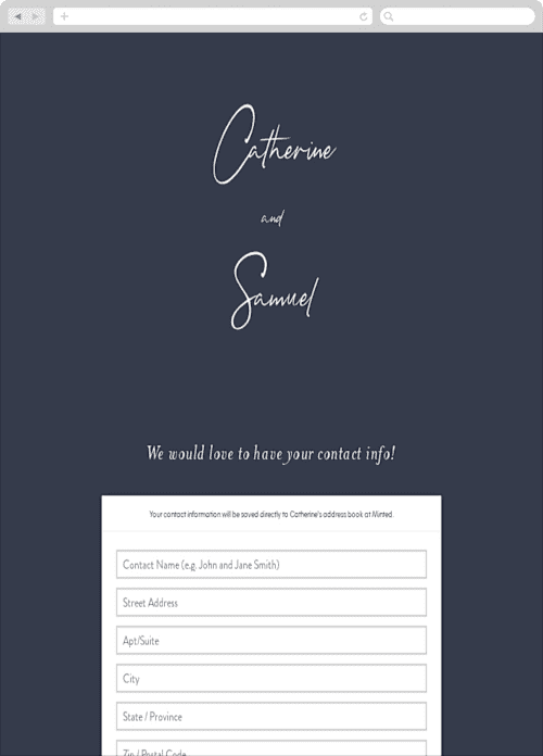 This is a marine digital wedding address collection cards by Sandra Picco Design called proposal printing on digital paper in standard