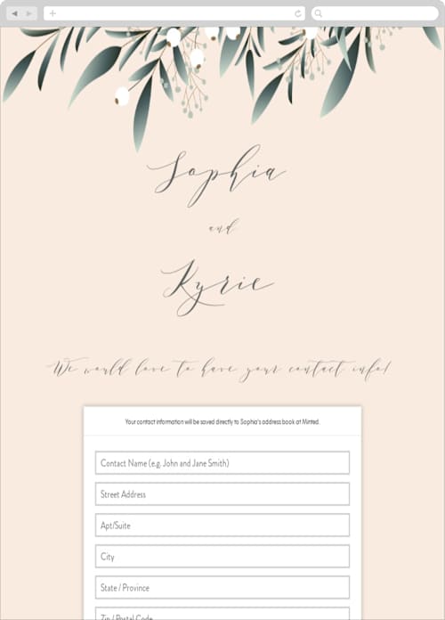 This is a angelic digital wedding address collection cards by Jennifer Postorino called cascade printing on digital paper in standard
