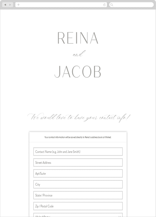 This is a granite digital wedding address collection cards by Lori Wemple called frame printing on digital paper in standard