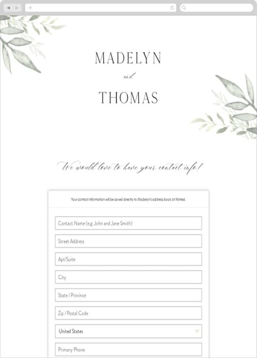 This is a linen digital wedding address collection cards by Carolyn Nicks called sweeping printing on digital paper in standard